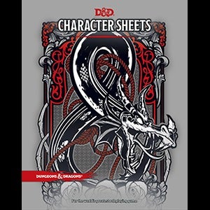 5th Edition Character Sheets (Set of 24 Sheets)
