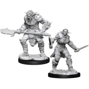 Nolzur’s Marvelous Miniatures – W15 Bugbear Barbarian & Bugbear Rouge