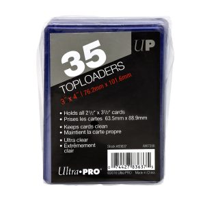 Ultra Pro 3″ X 4″ Clear Regular Toploader 35ct
